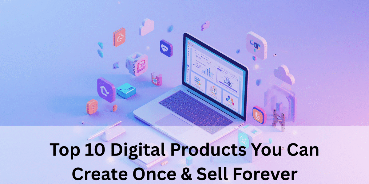 Top 10 Digital Products You Can Create Once & Sell Forever Top 10 Digital Products You Can Create Once Sell Forever 1200x600